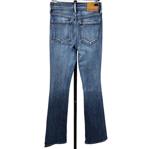 Denim Forum The Jane Mid Rise Boot Jeans Blue Size 25 - Picture 2 of 10